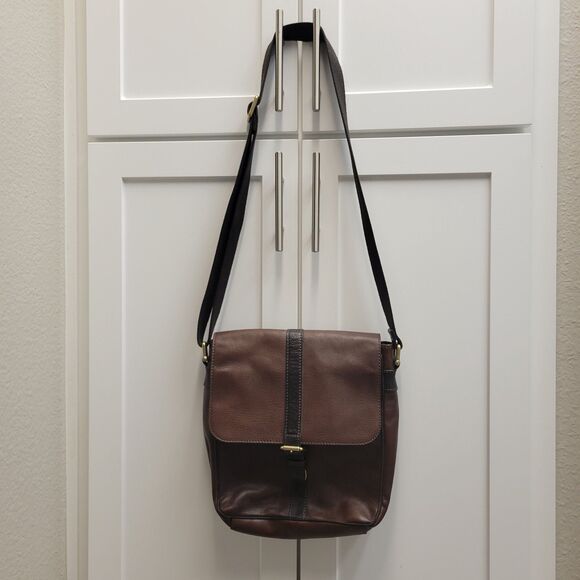 Fossil Leather Crossbody Satchel Bag - Picture 2 of 6